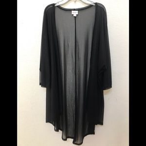 NWOT LulaRoe Black Sheer cover up - Medium